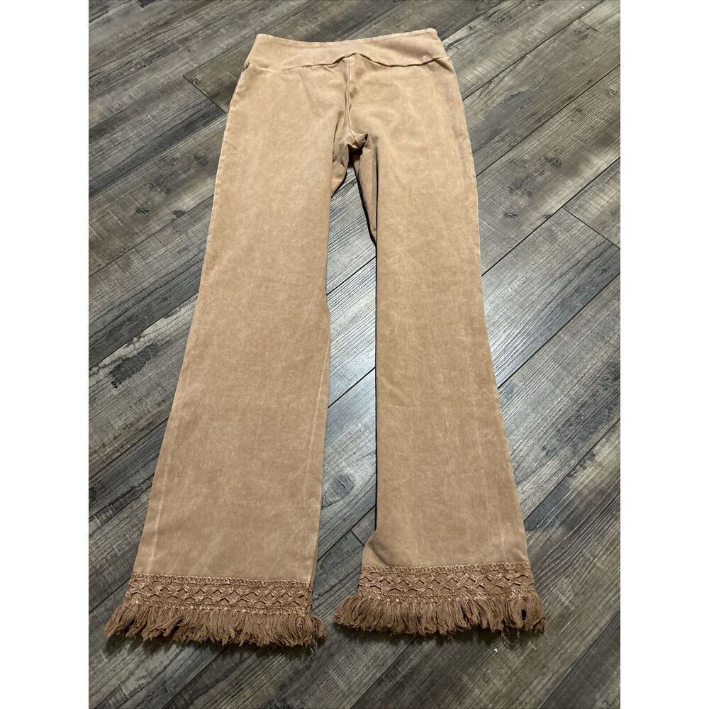 Chatoyant Straight Pants Brown Women Size M - Picture 2 of 7